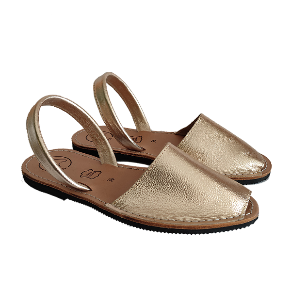 Avarca Dourado Glacê