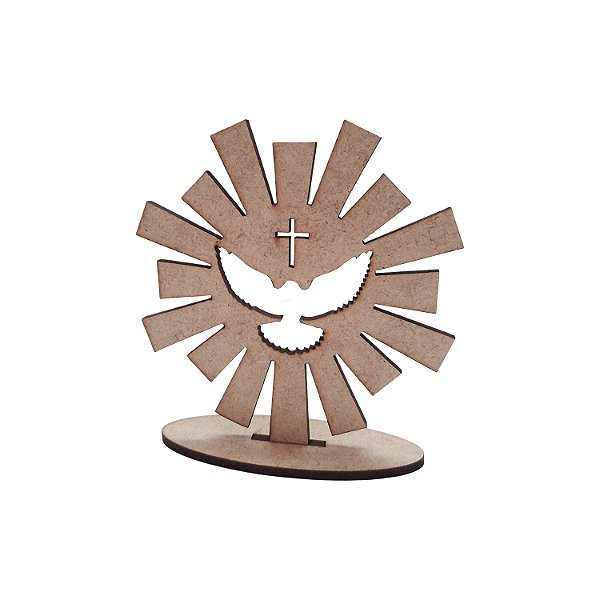 Lembrança Divino Espírito Santo Vazado 9 cm MDF