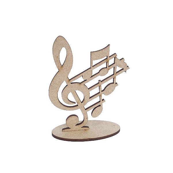 Lembrança Notas Musicais 9,5 cm MDF