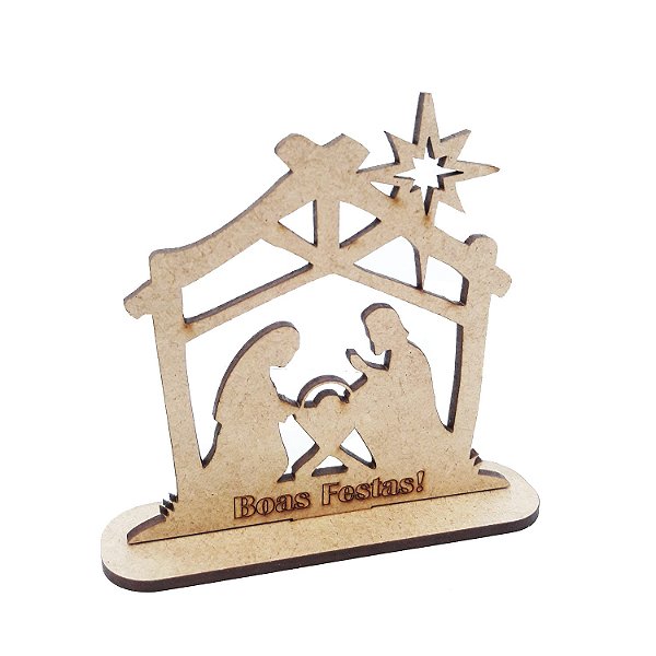 Lembrança Natal Presepio M1 10 cm MDF