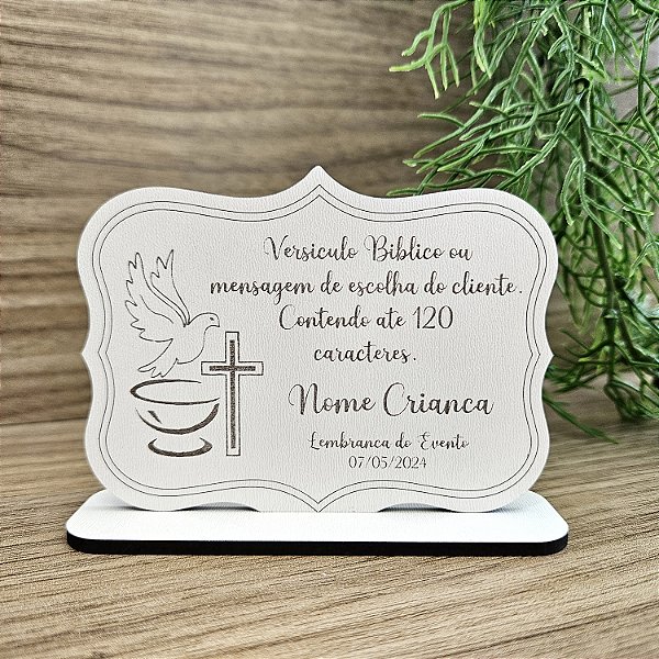 Lembrança Frame Lisa ou Personalizada MDF