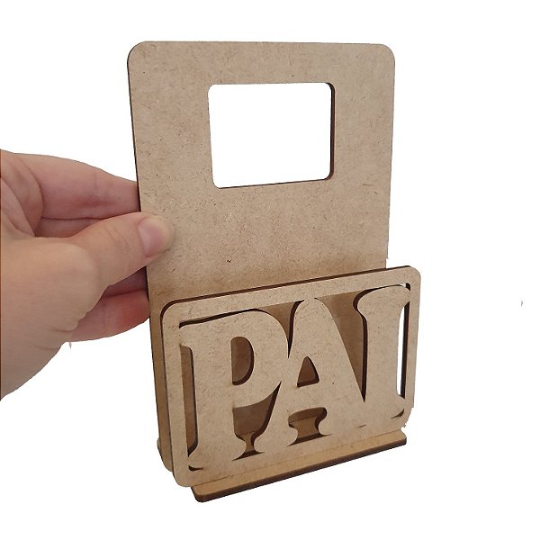 Lembrança Suporte Porta Carregador Celular Dia dos Pais MDF