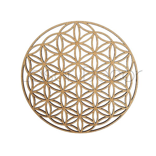 Mandala Vazada Modelo 18 Flor da Vida MDF