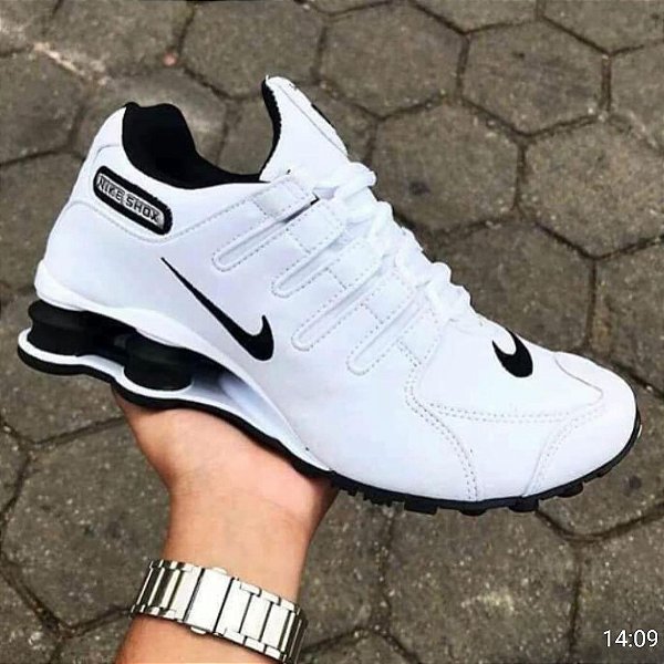 nike shox 4 molas branco