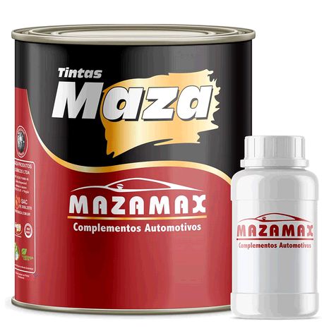 Maza Tinta Preto Fosco Vinílico + Catalisador (900ml)