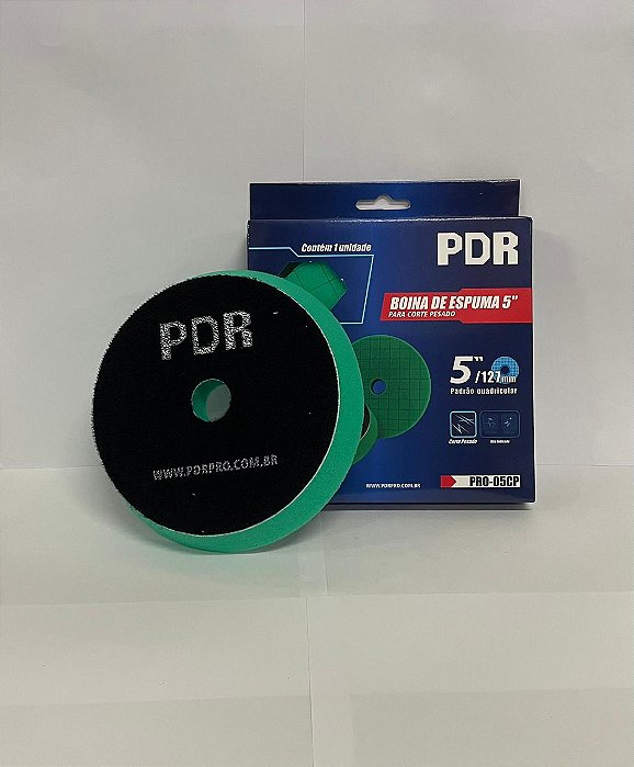 Boina Espuma PDR 5 Pol. Corte Pesado Verde