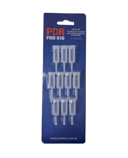 Filtros de Fluído P/Pistola Kit 10 PDR Pro-010