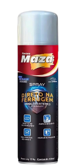 Tinta Spray Prata Lunar Direto Na Ferrugem Maza 400ml