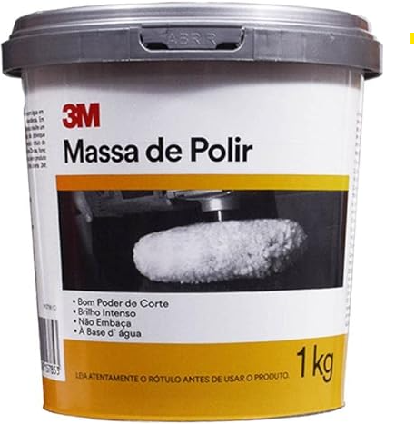 Massa de Polir Base D’água Cinza 3M 1kg