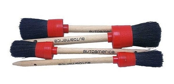 Autoamerica Kit de Pincéis para Detalhamento (4un)