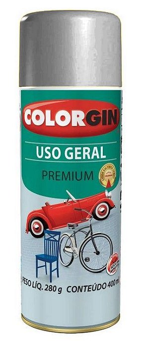 Colorgin Spray Uso Geral Cinza Placa 55041 (400ml)