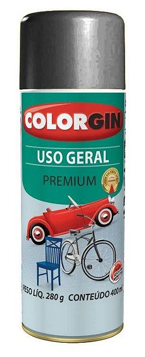 Colorgin Spray Uso Geral Grafite Metálico para Rodas 57001 (400ml)