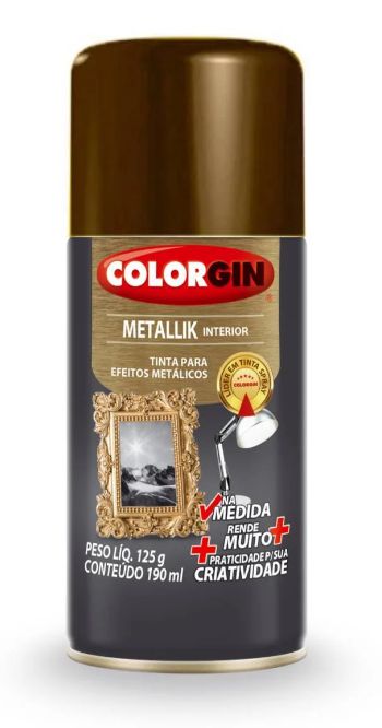Colorgin Spray Metallik Bronze 555 (190ml)