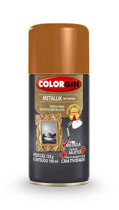 Colorgin Spray Metallik Cobre 554 (190ml)