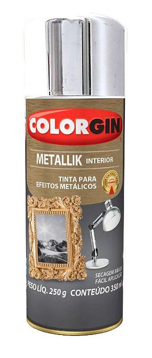 Colorgin Spray Metallik Cromado 51 (350ml)