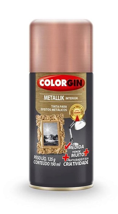 Colorgin Spray Metallik Rose Gold 556 (190ml)