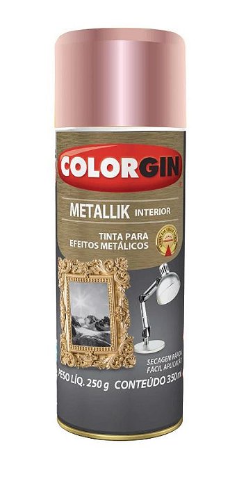 Colorgin Spray Metallik Rose Gold 56 (350ml)