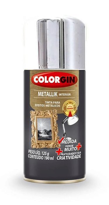Colorgin Spray Metallik Cromado 551 (190ml)