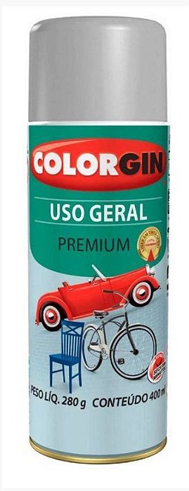 Colorgin Spray Uso Geral Prata Real 57061 (400ml)