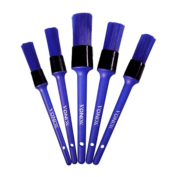 Vonixx Kit 5 Pincéis para Detalhamento Automotivo Externo