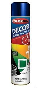Colorgin Tinta Spray Decor Azul Angra Met (360ml)