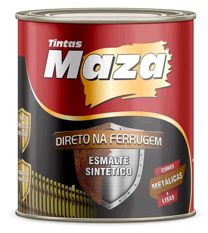 Maza Esmalte Direto Ferrugem Met Preto (900ml)