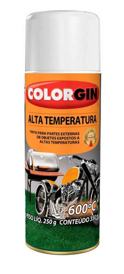 Colorgin Tinta Spray Alta Temperatura Branco (350ml)