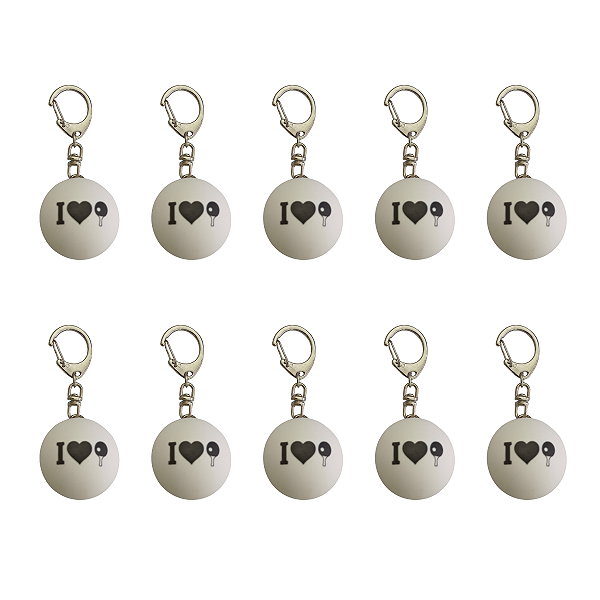 Kit com 10 chaveiros  - Bolinha