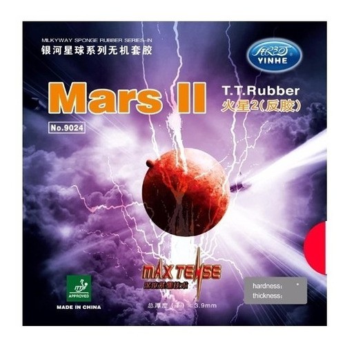 Borracha Para Raquete Mars II Max Tense Médium - Yinhe  - Com Brinde