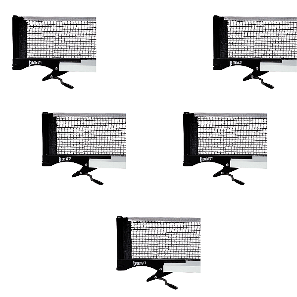 5 Conjuntos Rede Suporte Tenis de Mesa TIPO GRAMPO pingpong