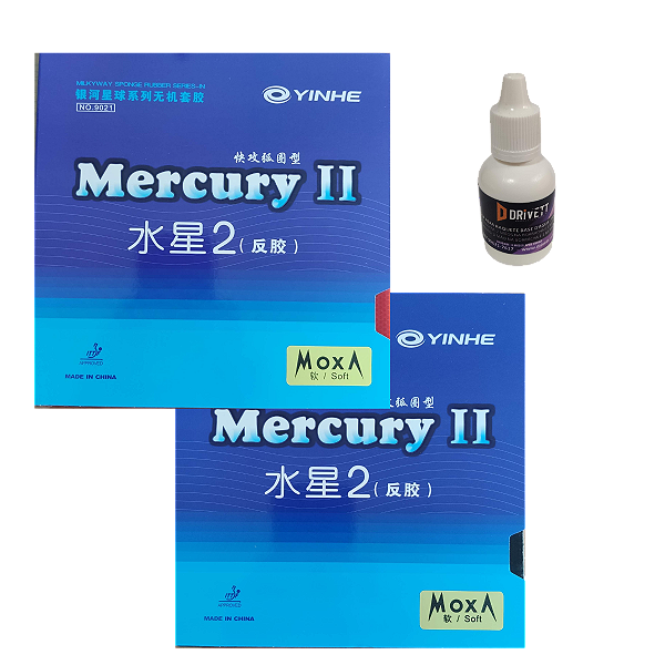 Kit 2 borrachas Mercury II + Cola 10ml Grátis