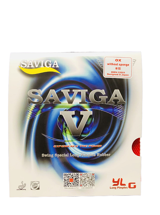 Borracha Para Raquete De Tenis De Mesa Saviga V Pino Longo Sem Esponja Ox