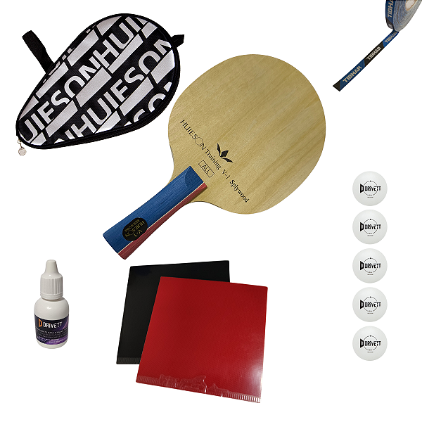 Combo Raquete Clássica 1 + capinha + bolinhas