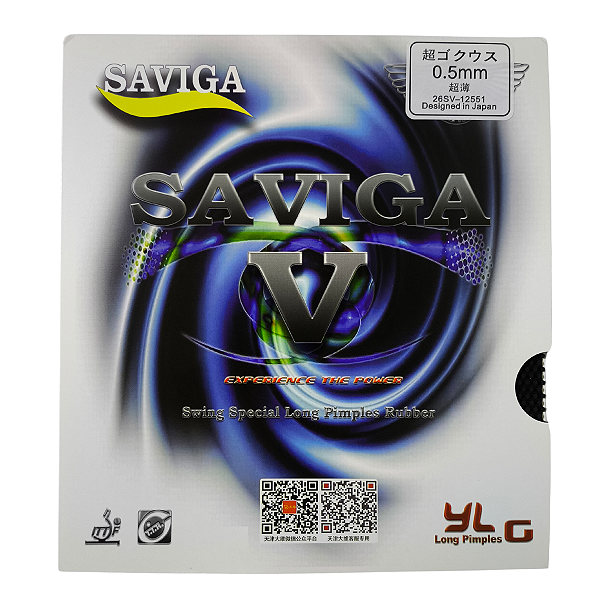 Borracha Para Raquete De Tenis De Mesa Saviga V Com Esponja 0.5mm