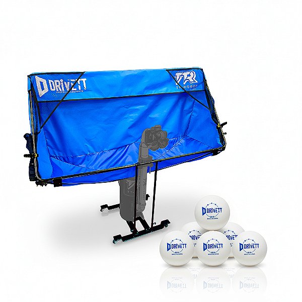 Base móvel Robo com rede + 100 bolas 3 estrelas
