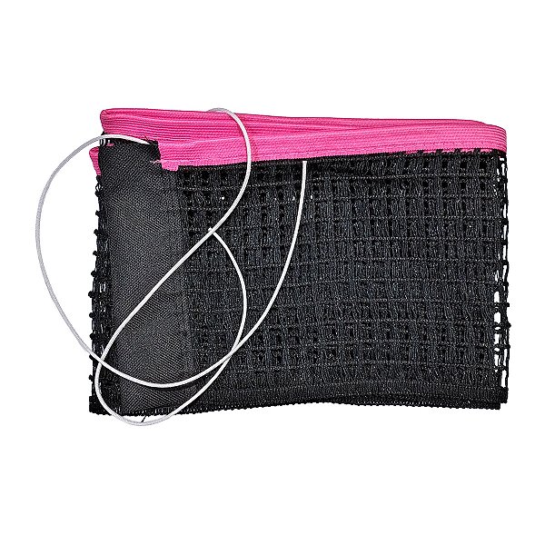 Rede Reposição Tênis De Mesa em Algodão - Preta com Rosa