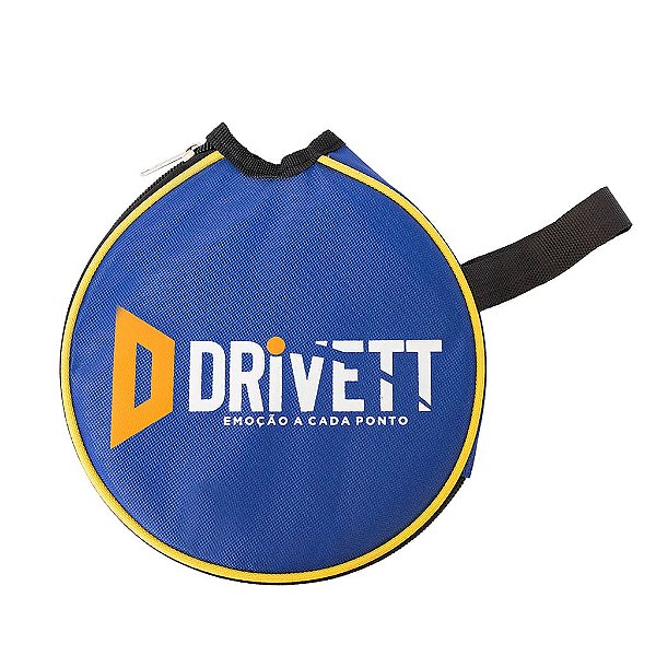 Capa Raquete Tênis De Mesa DriveTT Redonda Nylon Acolchoada