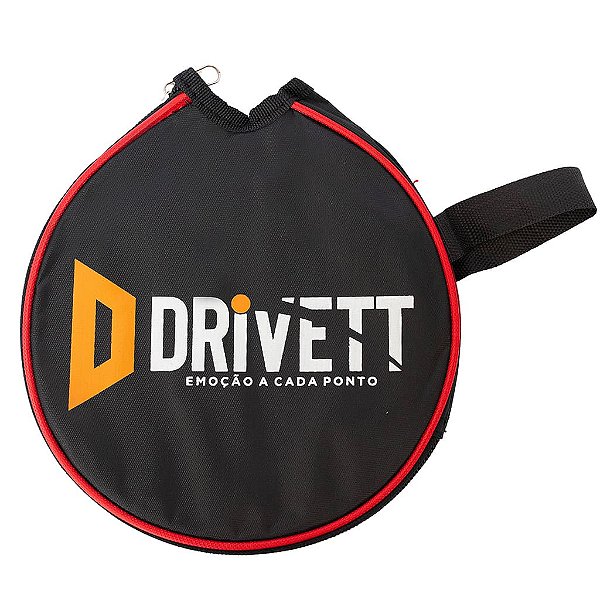 Capa Raquete Tênis De Mesa DriveTT Redonda Nylon Acolchoada