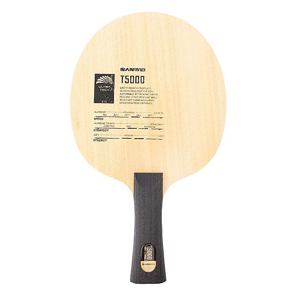 Raquete Sanwei T5000 Carbono Tênis de Mesa Profissional FL