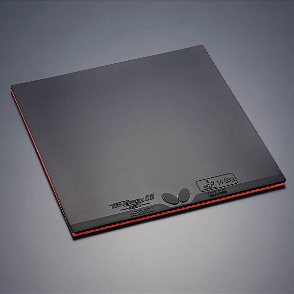 Borracha Para Raquete Tenis Mesa Butterfly Tenergy 05 Hard Preta