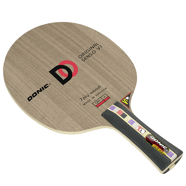 Raquete tênis de mesa Donic Original Senso V1 FL