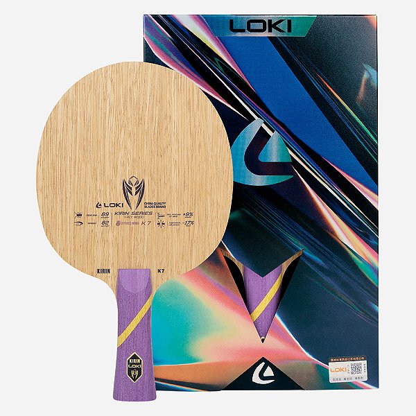 Raquete Loki K7 FL - 7 laminas de Madeira pura profissional
