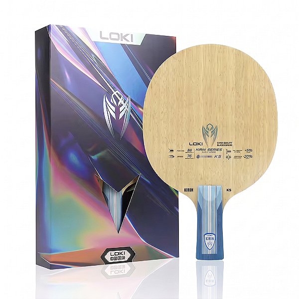 Raquete Loki K5 CS 5 laminas Madeira profissional