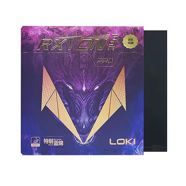 Borracha Loki RXTON 3 PRO tênis de mesa Speed Spin Preta