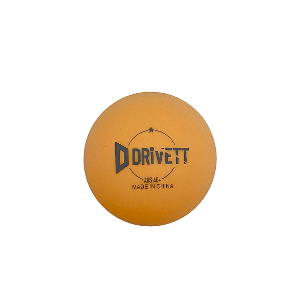 Bola 1 Estrela Tenis de Mesa 40+ ABS com emenda - laranja