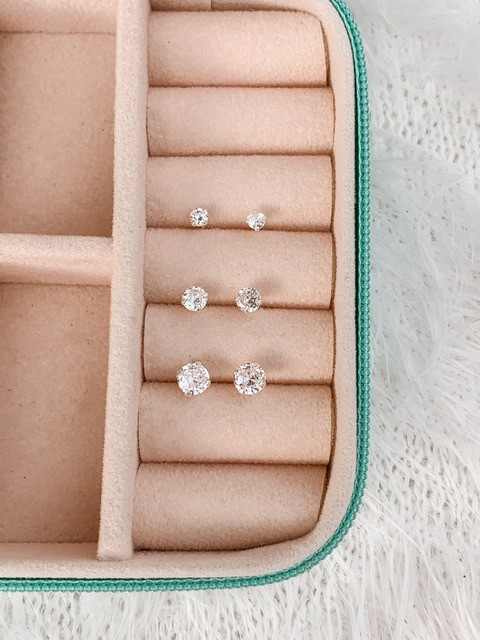 Trio de Prata Ponto de Luz Mini