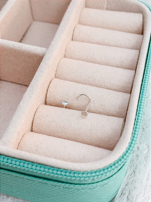 Piercing de Prata Nariz Nostril Coração