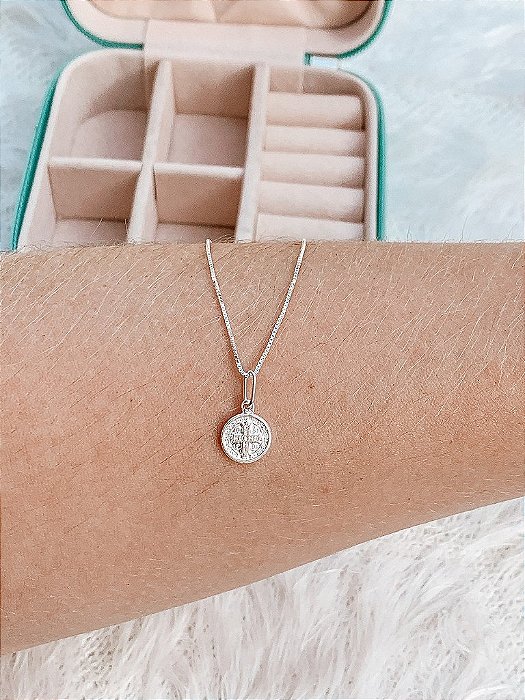 Gargantilha de Prata São Bento