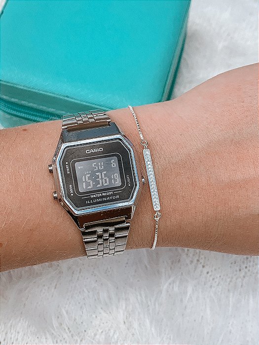 Pulseira de Prata Fio Cravejado