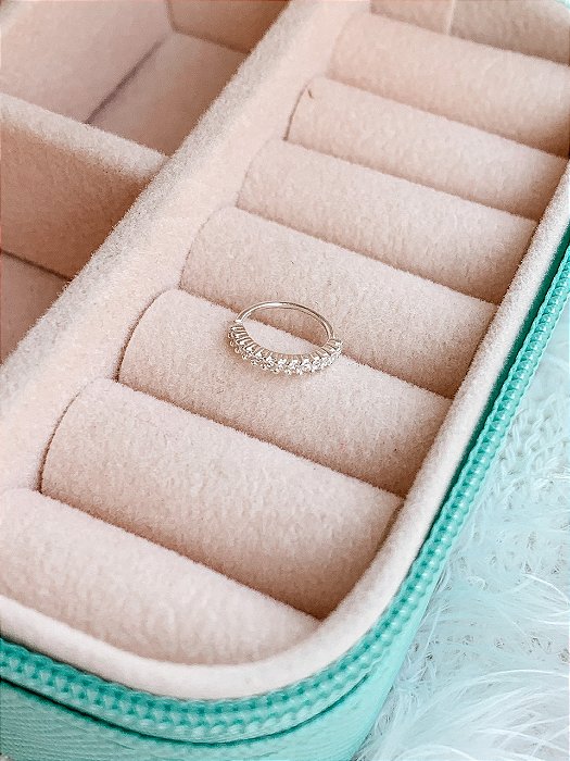 Piercing de Prata Argola Cravejada